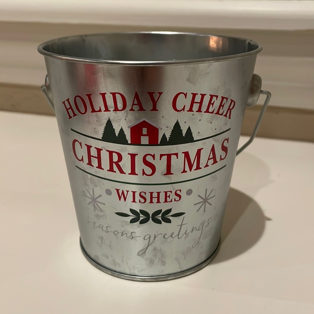 Holiday Tin Bucket